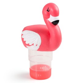 Doli Yearning 1 inch Mini Pool Chlorine Floater Fits 1" Tablets Mini Floating Pool Dispenser for Pools, Hot Tub Flamingo