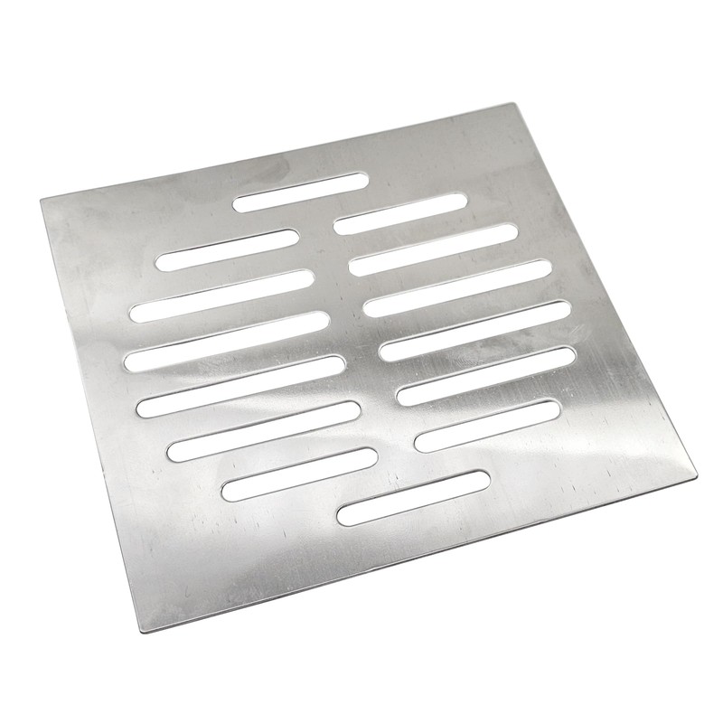 5 Inch Stainless Steel Square Floor Drain Cover,14 Holes Replacement
