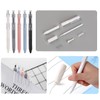 SURALIN Pack of 5 Gel Pens, Retractable Gel Pens, Black