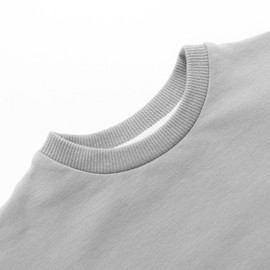 Bafeicao Baby Boy Girl Sweatshirt Romper Organic Cotton Solid Color Long Sleeve Bubble Romper Oversized Warm Fall Winter,Grey,12-18M