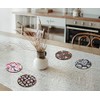 4 x Round Sugar Skull Coasters - Mexican Pattern Day