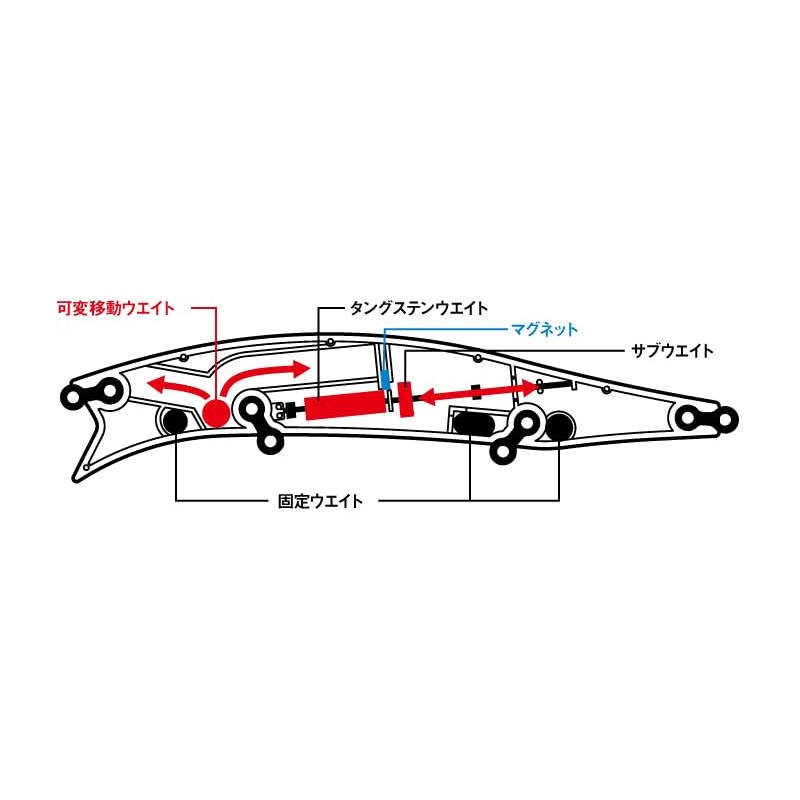 DAIWA Chivas Lure, Moissanite Monster Wake 156F, Clear Adelkeim Laboracono