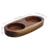 DECHOUS Salt and Pepper Mill Tray Wood Salt and Pepper