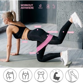 Bandas Elásticas Fitness 3 Bandas de Resistencia para Yoga, Entrenamiento de Fuerza, Pilates, Fisioterapia Estiramientos Bandas Antideslizantes de Ejercicios