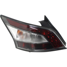 Evan Fischer Driver Side Tail Light Assembly Compatible With 2012-2014 Nissan Maxima With Bulb