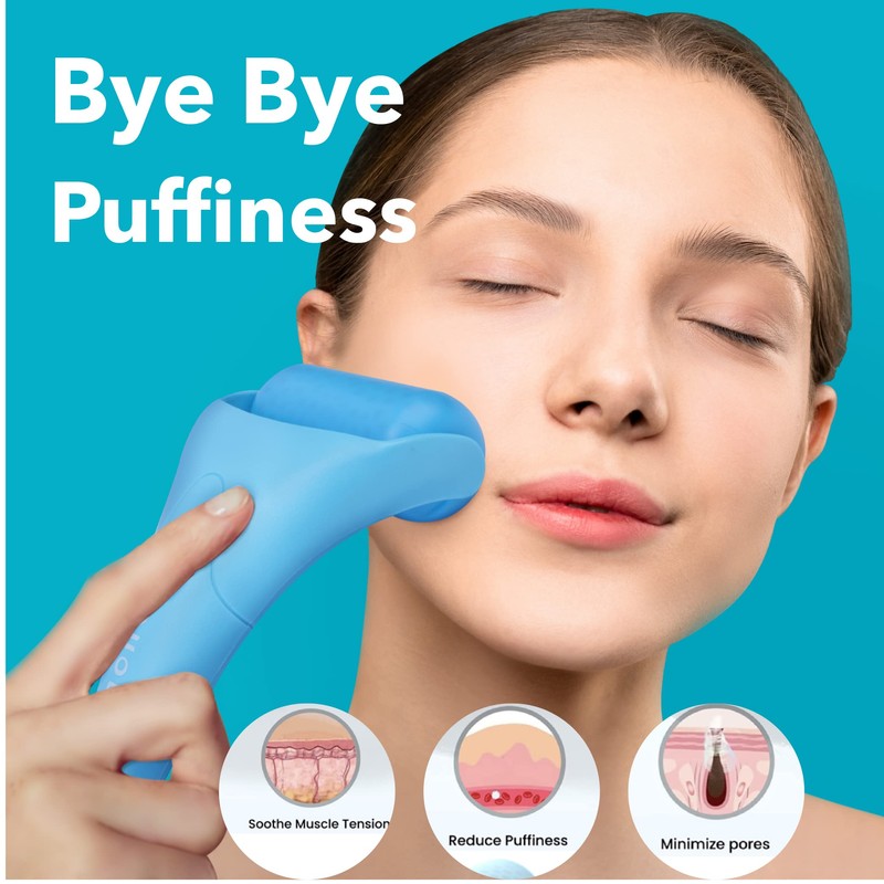 AUDUODUO® Premium Ice Face Roller with Extra Roller for Long