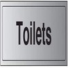 V Safety General Door-Toilets Sign - 300mm x 100mm -