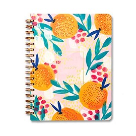 Spiral Journal by Compendium: Oh, Happy Day – A Spiral Notebook with 192 Lined Pages, College Ruled, 7” x 9.25”