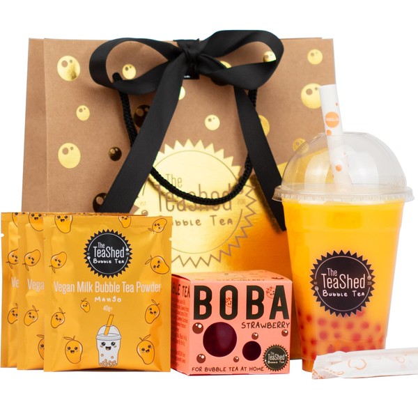 Bubble Tea Kit Gift Set with 3 Servings | Make Boba Tea at Home | The TeaShed