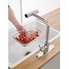 Kitchen Faucets with Pull Down Sprayer,Waterfall Kitchen Sink Faucet,Commercial Utility