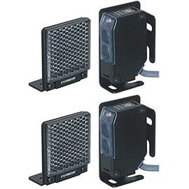 Seco-Larm E-931-S35RRQ NIR Reflective Photoelectric Sensor (Pack of 2); For outdoors gates, garage doors, etc; Weatherproof (IP66) construction for indoor/outdoor usage; Adjustable sensing distance