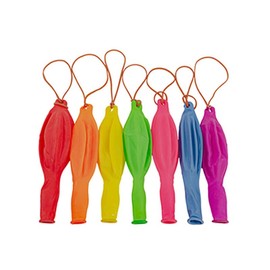 KOBOKO Large Balloons Colourful Pack of 20 XXL Punch Balloons, 18 Inches/45 cm Perforated Balloons with Elastic Band, Robust Giant Punch Balloons for Children Birthday Decoration Game Party