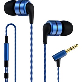 Soundmagic E80 In-Ear Isolating Earphones [2024 Version] Neutral Balanced Sound, High-Resolution Performance, Comfortable Fit, Anti-Tangle Cable, Full Metal Housing, High-Purity Cable - Blue
