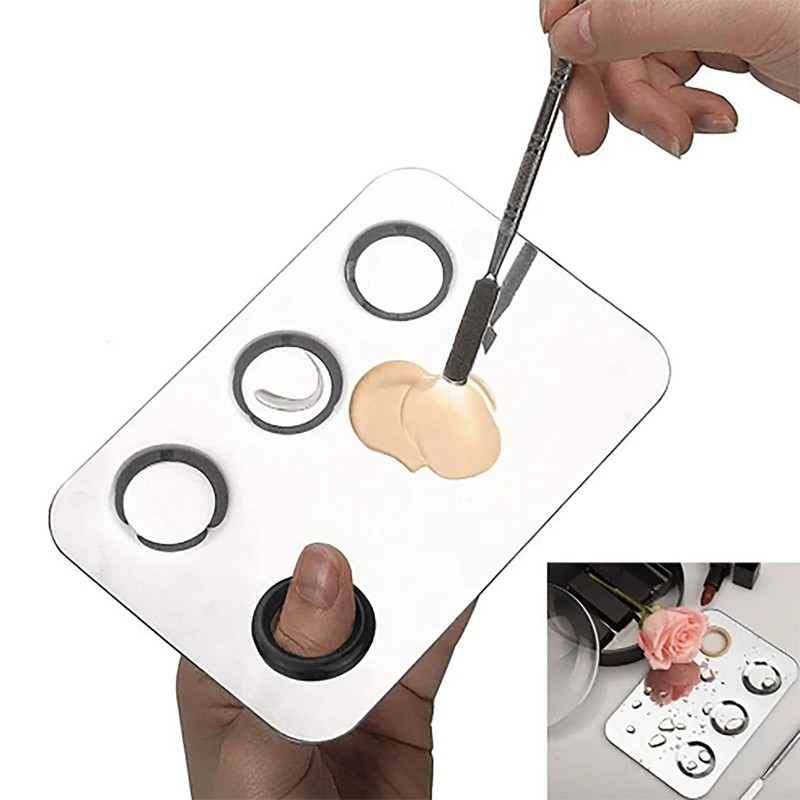 Makeup Mixing Palette Multipurpose Reusable Acrylic Makeup Palette Set Beauty