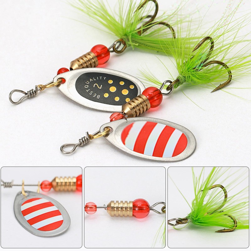Spinner Bait Set- 5Pcs/10Pcs16Pcs Multi Colored Fishing Spinners Lures Spoon