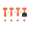 TOPWAY Tile Leveling System 50pcs Pack Reusable Tile Levelers Spacers