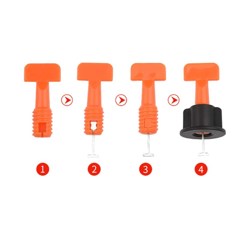 TOPWAY Tile Leveling System 50pcs Pack Reusable Tile Levelers Spacers