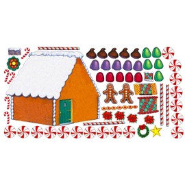 Gingerbread Felt House for Flannelboards (Includes Felt House & 52 Felt Candy)- Precut