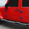 RT-TCZ for Jeep JK Door Hinge Covers Protector Trim Blue