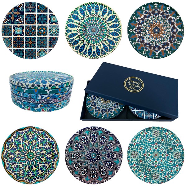Totally Turkish – Patterned Drink Coasters Set of 6 –
