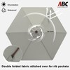 ABCCANOPY 7.5FT OutdoorPatio Umbrella, UV Protection Table Umbrella w/Crank for