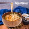 Wood Soup Bowl Unique Texture Exquisite Smoothly Round Wooden Bowl
