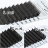 NAGARAKU Flat Lash Eyelash Extensions with 2 Bristles for Eye