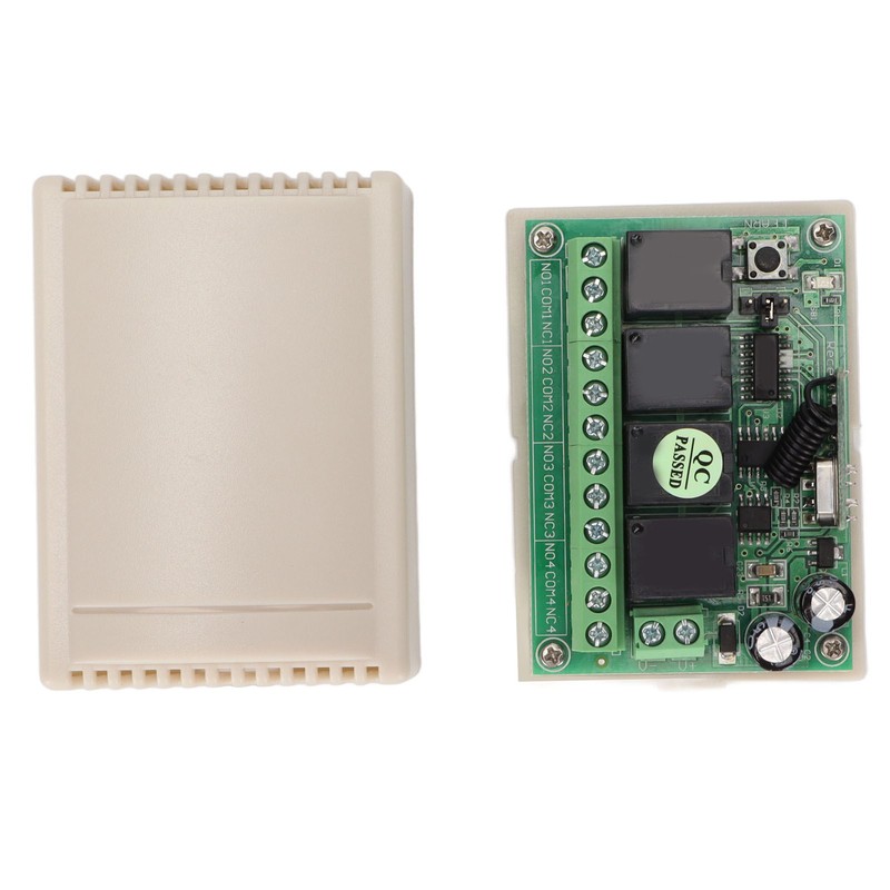 12V Learning Code 4 Way Remote Control Switch 433MHz Copy