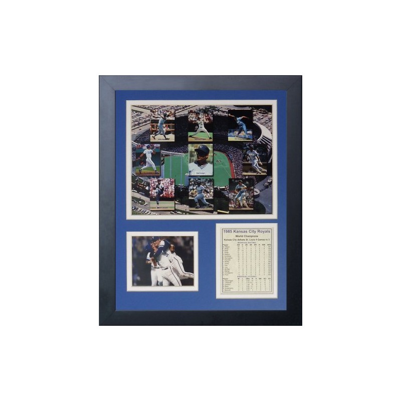 Legends Never Die 1985 Kansas City Royals Mosaic Framed Photo