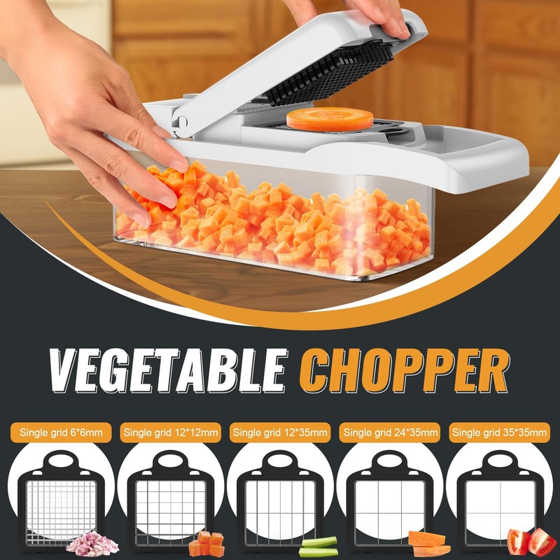 Neat-O Vegetable Chopper, Safe to Use 16 in 1 Handheld