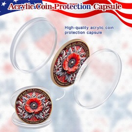 CHURYUML 24Pcs Military Veterans Challenge Coins Set - for All Our Fallen Heroes Memorial Coin, Military Commemorative Gifts for Men Women Veteran Patriotic Memorial Day Gifts Honor Medallions