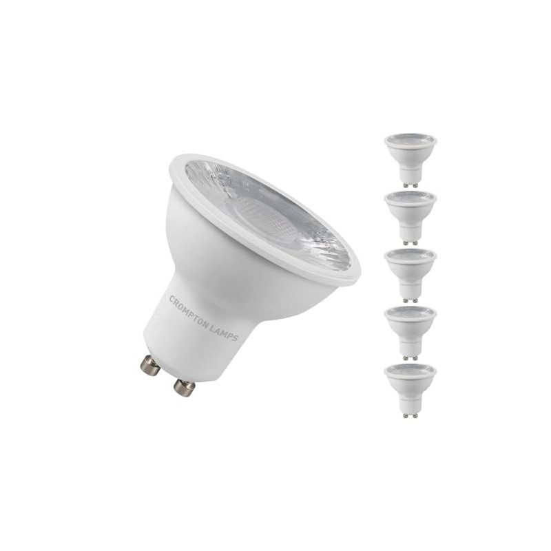 Crompton Lamps LED GU10 Spotlight 5W Thermal Plastic 3000K Warm