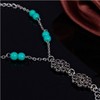 Unbranded 10" Flower Barefoot Sandal Silver Chinese Knot Ankle Chain