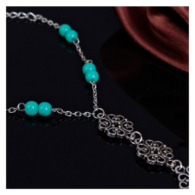 Unbranded 10" Flower Barefoot Sandal Silver Chinese Knot Ankle Chain