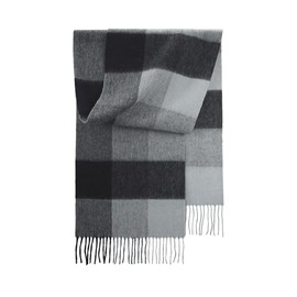 SEECOSY 100% Lambswool Scarf - Plaid Tartan Check Soft Warm Scarf, Gift for Women and Men