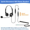 RJ9 Telephone Headset with Mic Noise Cancelling, Quick Disconnect Phone