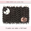 8 Packs Curly Crochet Hair,Boho GoGo Curl Crochet Hair for