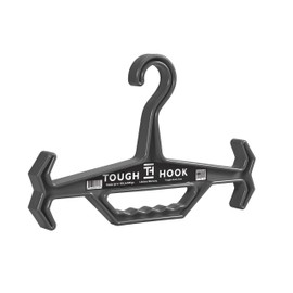 Original Tough Hook | Heavy Duty, Multipurpose Gear Hanger | 200 lb Load Capacity | Made in USA | High-Impact Plastic for Extreme Durability (Grey)