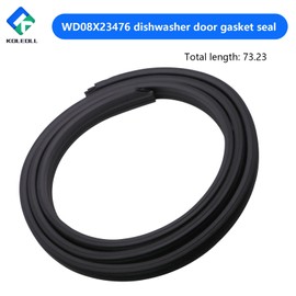 WD08X23476 Dishwasher Door Gasket Seal Fits for GE Hotpoint Dishwashers, Repaces WD08X10088 WD08X20674 WD08X22094 4466530 AP6041569 PS11774412 EAP11774412 ﻿