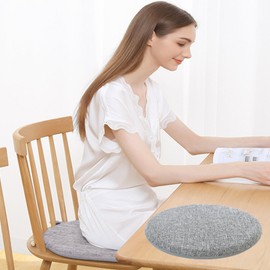 SYXLS Thick Anti Slip Pad, Car Driver Seat, Round Seat Cushion with Base Spin Mobility Aid for Office Home Wheelchair Cushion Comfort Skidproof Antiskid Portable Auto Mobility Disability Aid