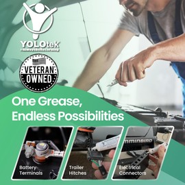 YOLOtek Veteran Owned - Silicone Dielectric Grease 10g - Automotive/Marine Grease and Seals for Spark Plugs, Battery Terminals & Electrical Connectors