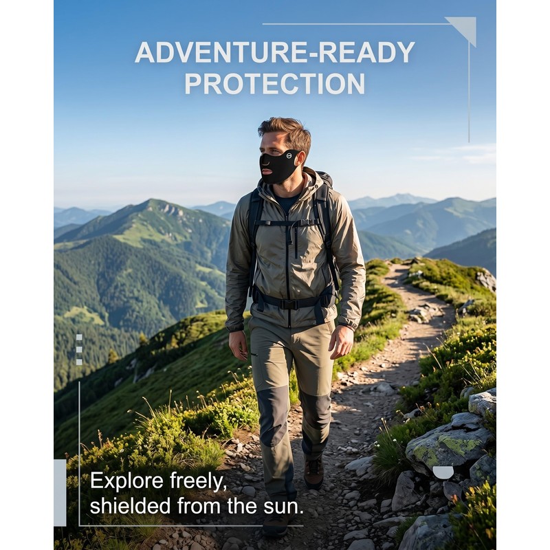 UEAVOID Sun Protection Mask, Pack of 2, UPF50+ UV Protection