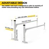 Kojem 5.3' to 8.6' Aluminum Adjustable Trailer Ladder Rack Capacity