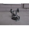 Handmade Bench Press Weight Lifter, Metal Bolt Figurine, Miniature Athlete,