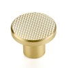 30 Pack Brushed Gold Cabinet Knobs, 1-3/16 Inch (30mm) Round