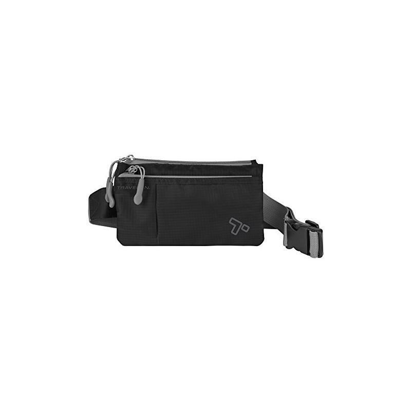Travelon 6 Pocket Waist-Pack, Black, One Size