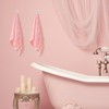 Fanfanwin Set of 3 Pink Bow Hand Towels Coquette Hand