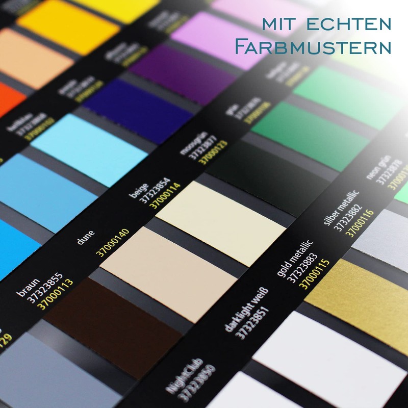 Colour Chart for Textile Film, DIN A4 Format, Textile Plotter