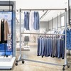 Simple Houseware Commercial Grade Z-Base Double Rod Garment Rack, 600lb