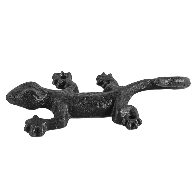 Sarini 3pcs Gecko Coat Hook Cast Iron Gecko Wall Hook